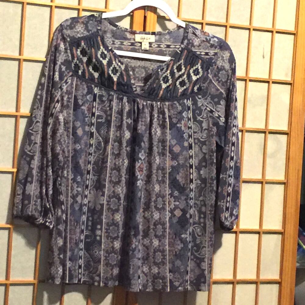 Women's Style & Co 3/4 sleeve top PL